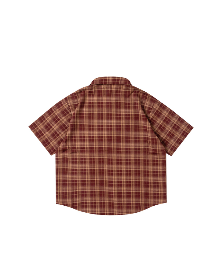 HAWK PLAID SHIRT BORDEAUX