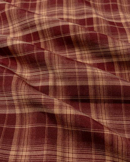 hawk plaid shirt bordeaux
