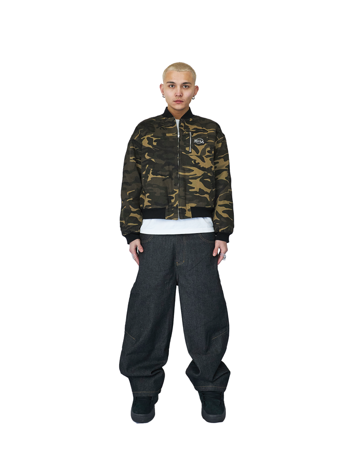 Zip-Sleeve Camo MA-1 Jacket