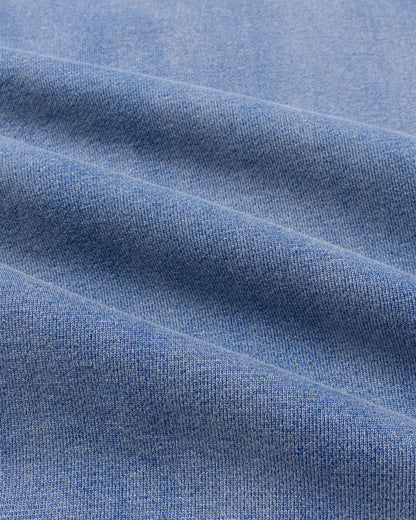 Acid Wash Zip Hoodie Blue