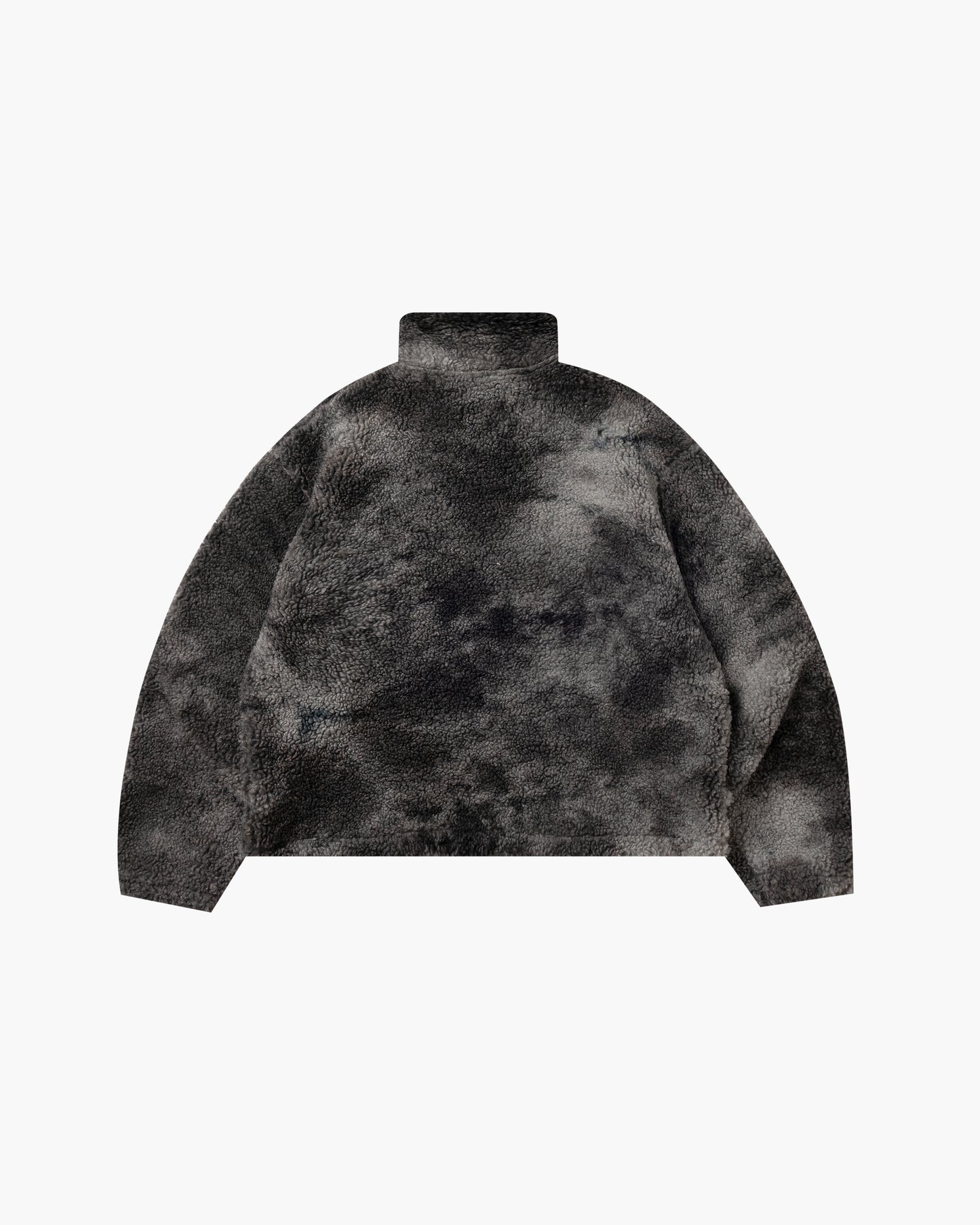 Tie-dye fleece half hook Black