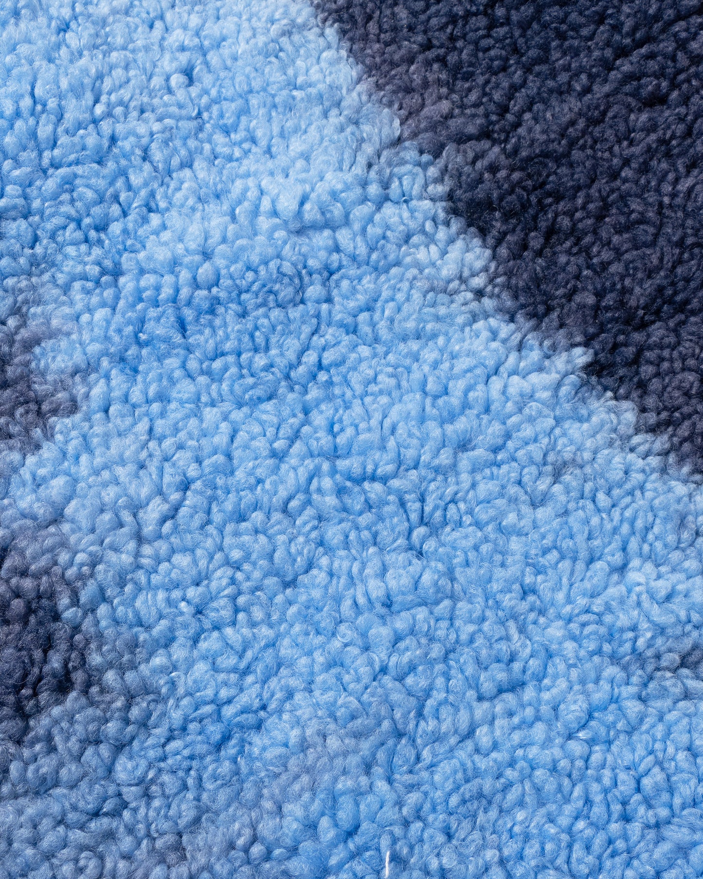 Tie-dye fleece half hook Blue