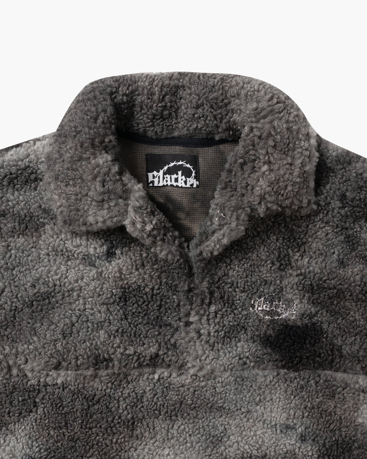 Tie-dye fleece half hook Black