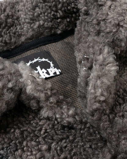 TIE-DYE FLEECE HALF HOOK BLACK