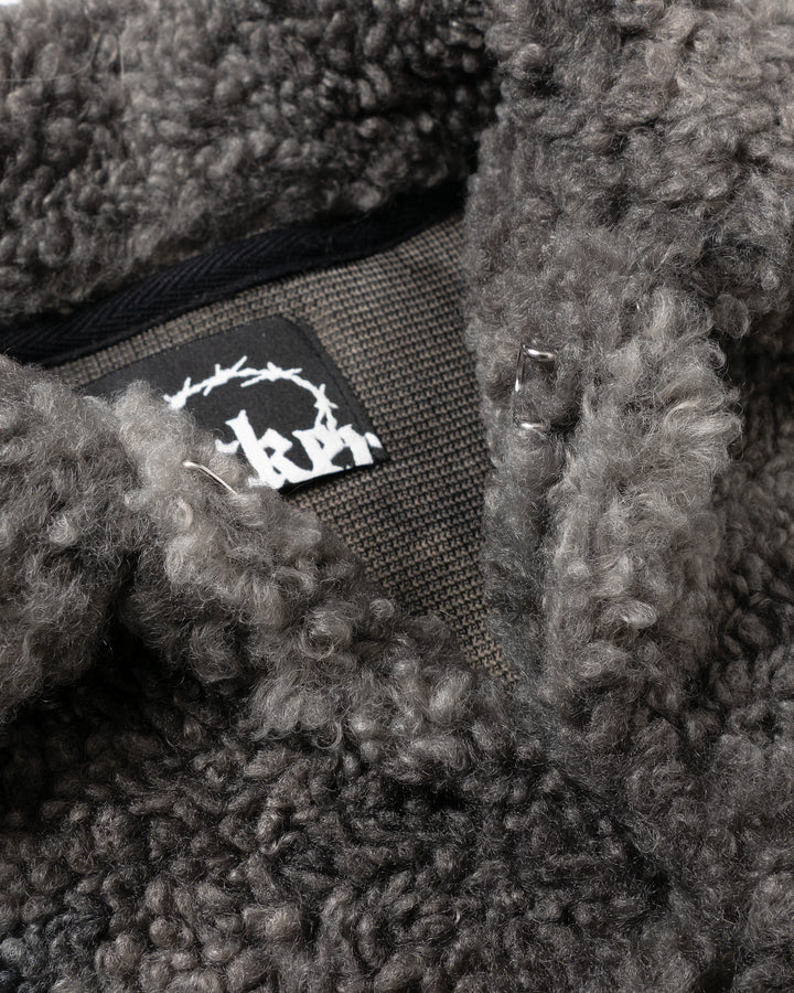 Tie-dye fleece half hook Black