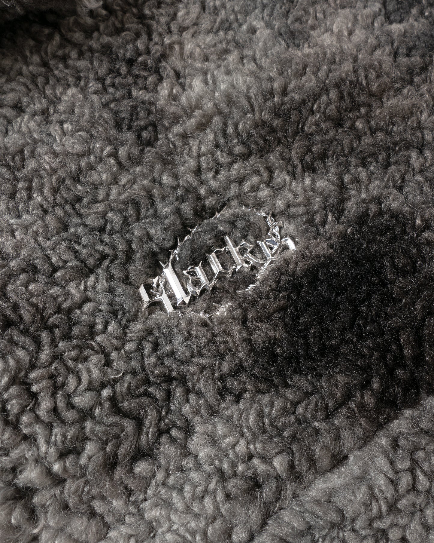 Tie-dye fleece half hook Black