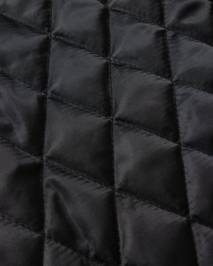 Check Hood Zip Jacket Black