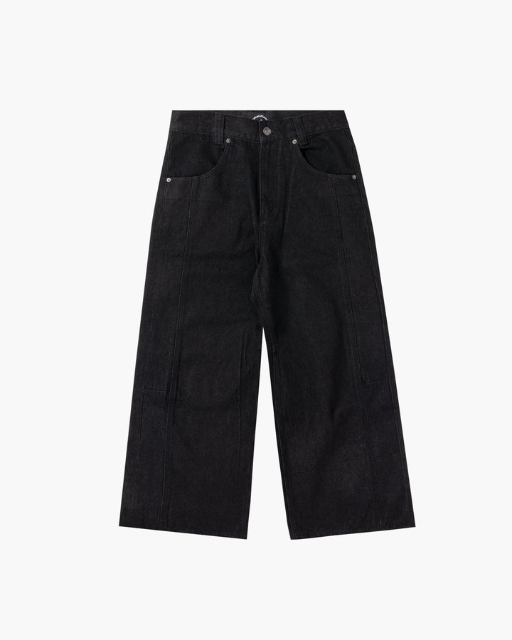 Baggy Denim Pants Black