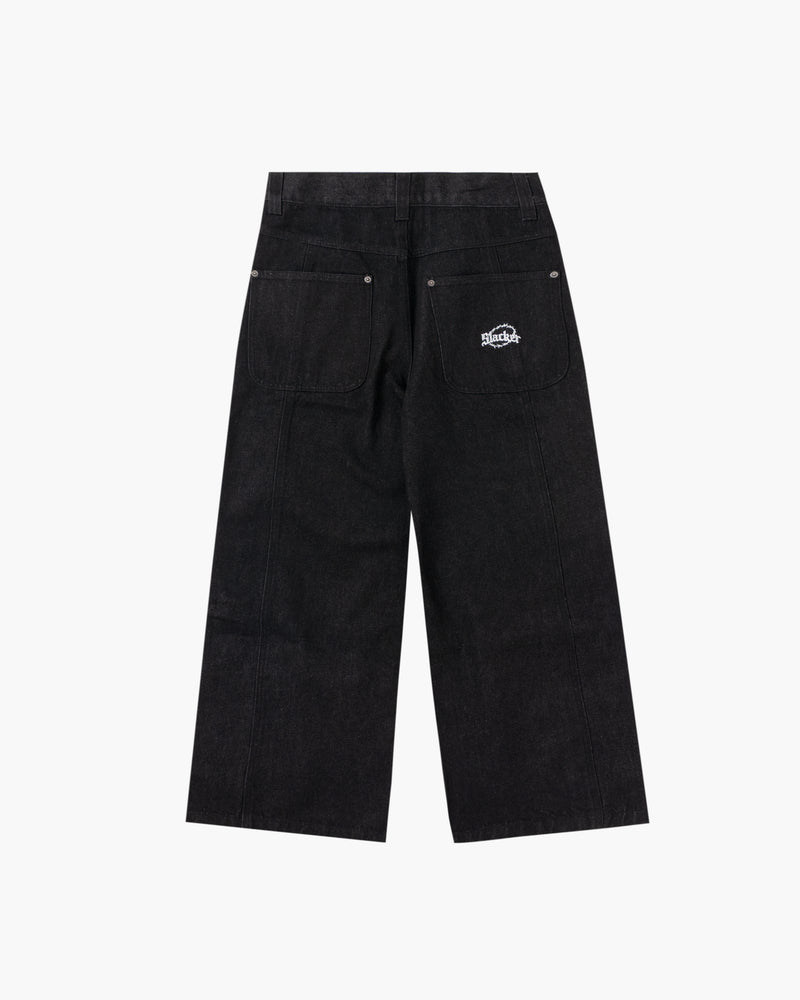 BAGGY DENIM PANTS BLACK