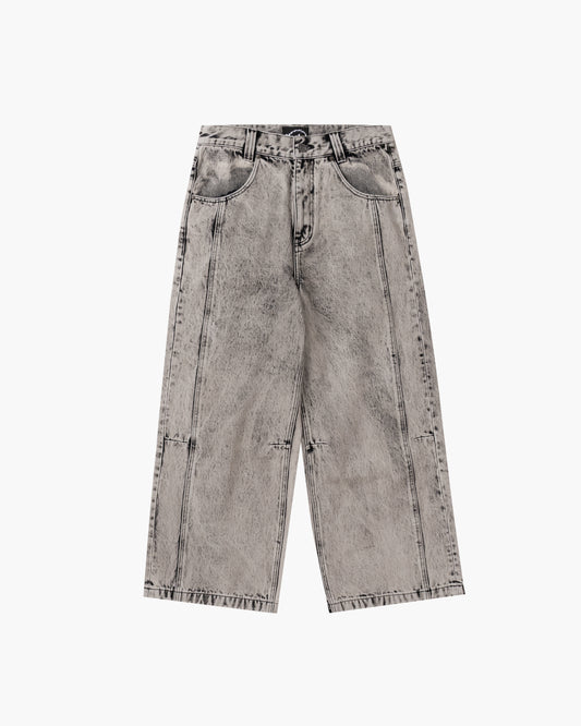 Baggy Denim Pants White