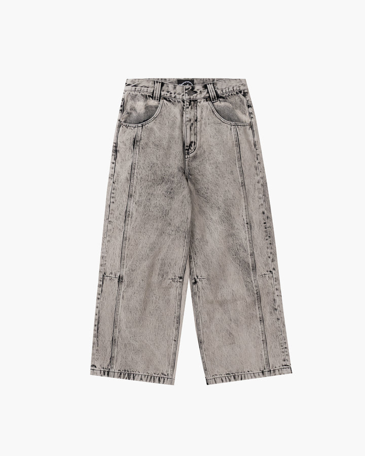 Baggy Denim Pants White