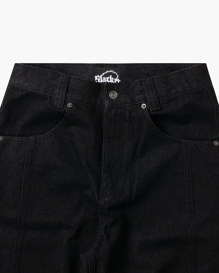 Baggy Denim Pants Black