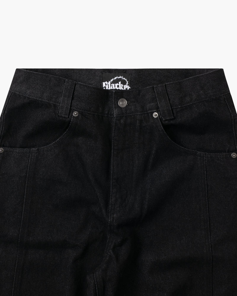 Baggy Denim Pants Black