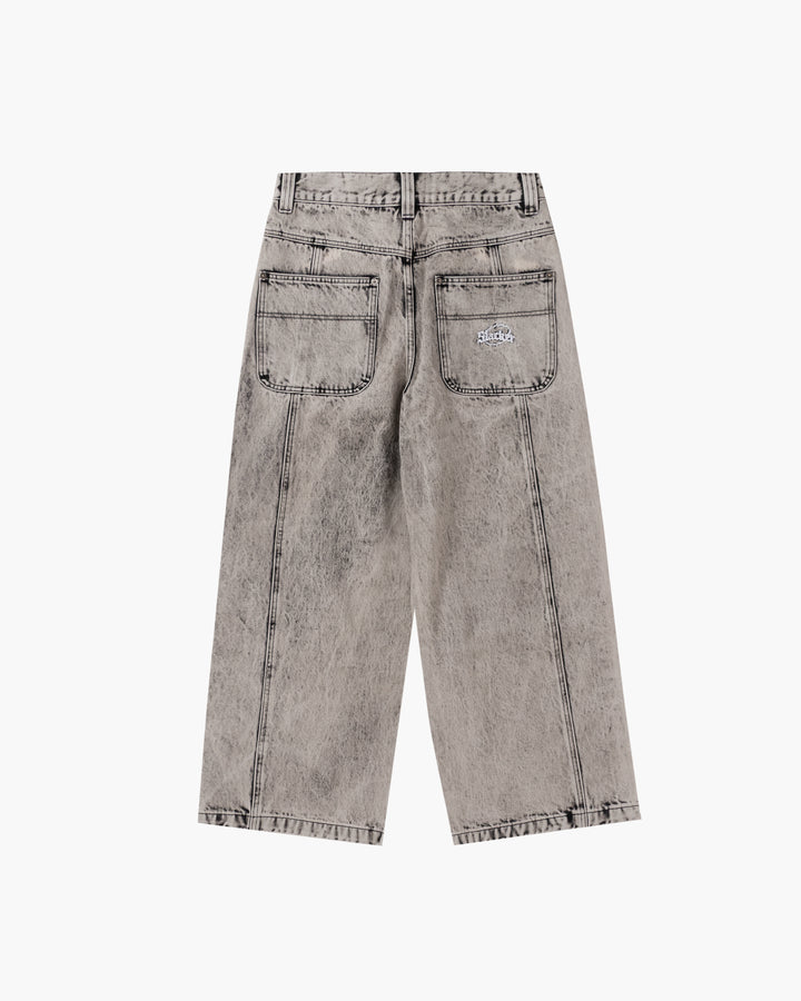 Baggy Denim Pants White