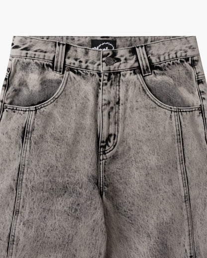 Baggy Denim Pants White