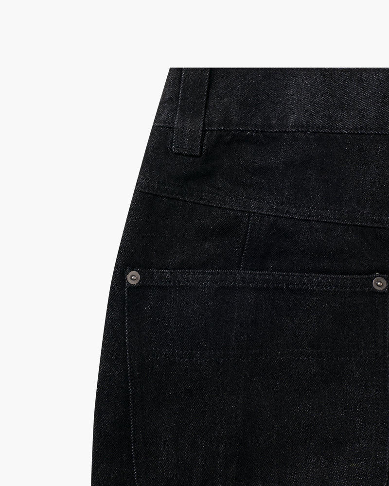 Baggy Denim Pants Black