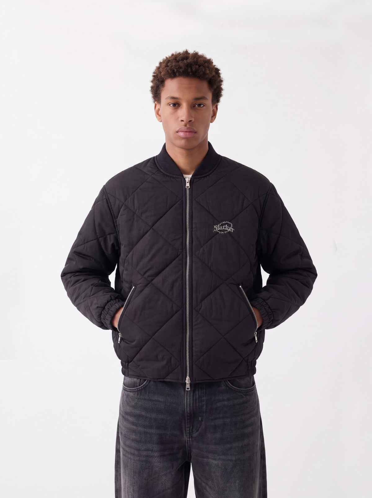 SLACKER QUILTING MA-1 BLACK